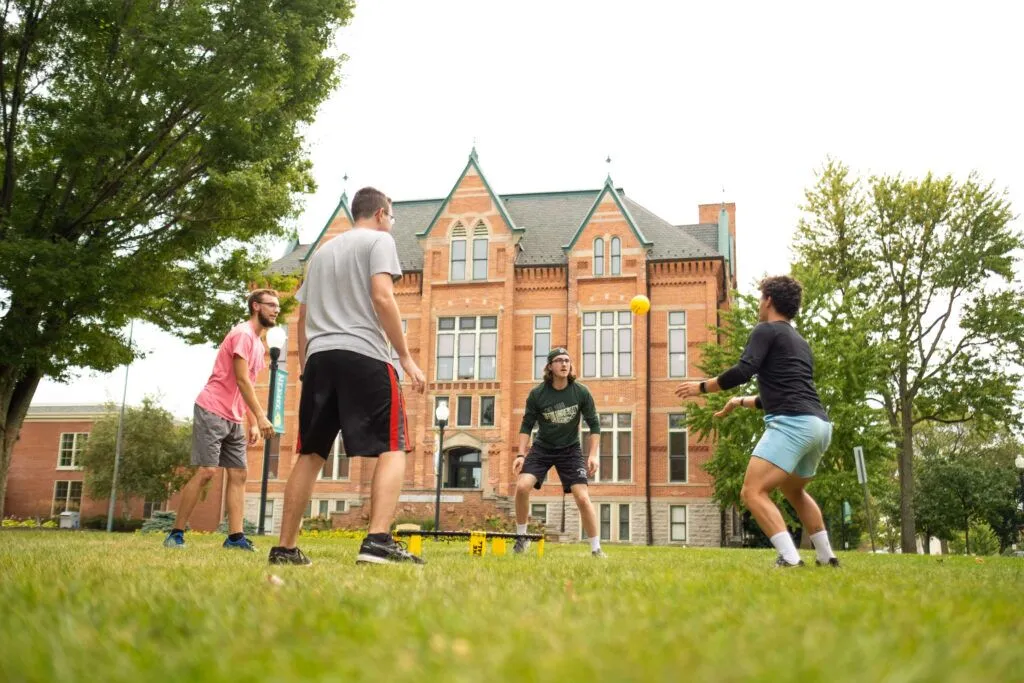 spike ball in front of main