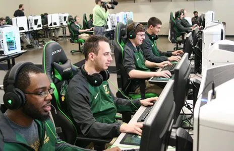 students in esports classroom
