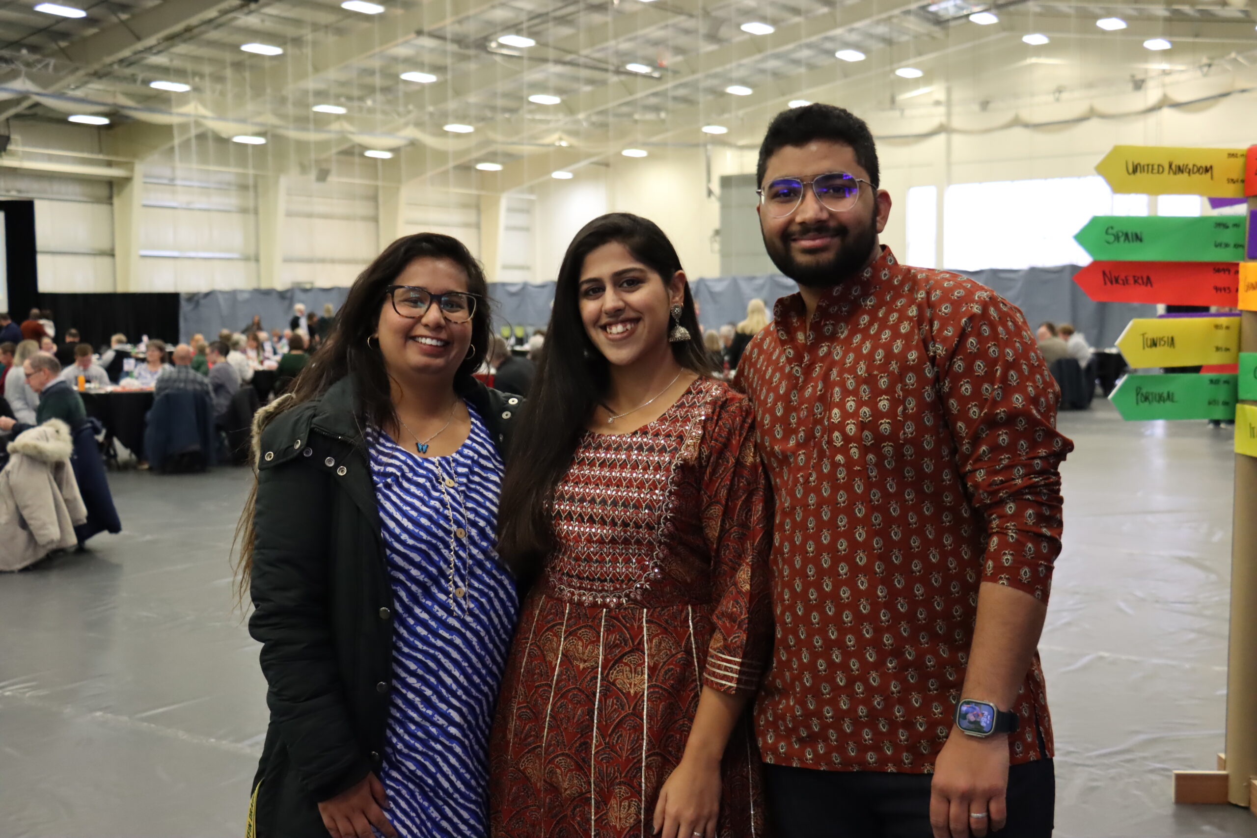 indian family in traditional clothing