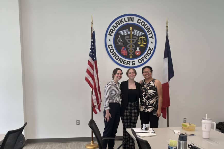 Mondays at the Morgue – Ashley Rathbun (`25) and the Franklin County Coroner’s Office