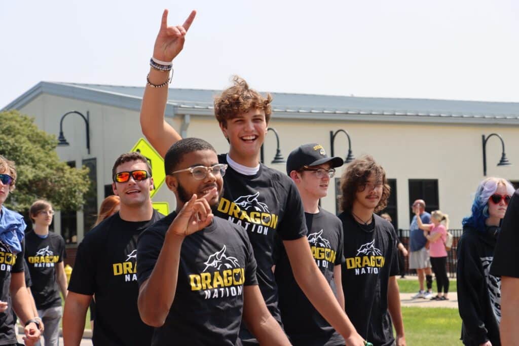 students in the 2023 convocation procession