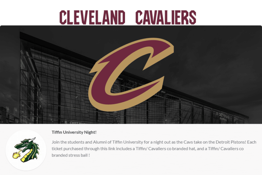 Tiffin University Offers Special Ticket Package for Cleveland Cavaliers Game