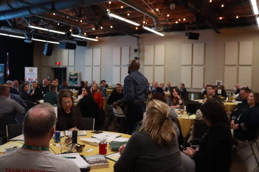 speaker in crowd at the innovation summit