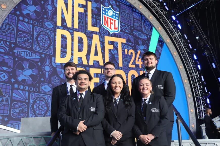 Tiffin University Students Shine Bright Volunteering at NFL Draft