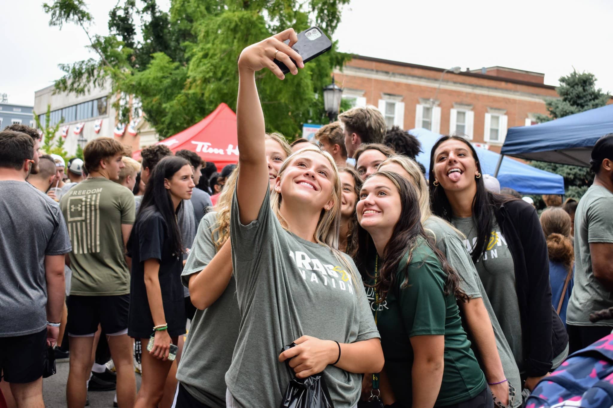 Student selfie