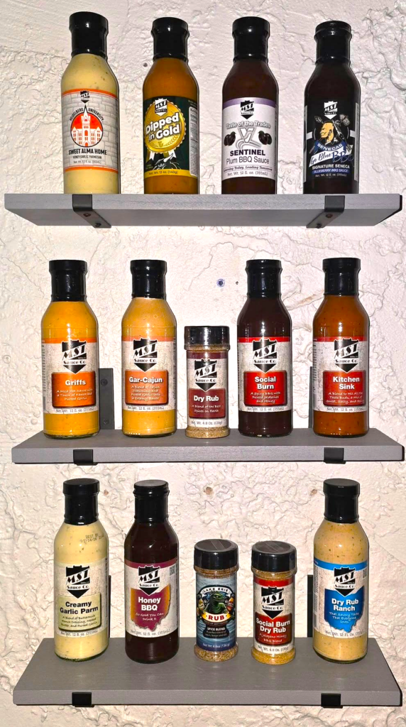 Rack of MST sauces
