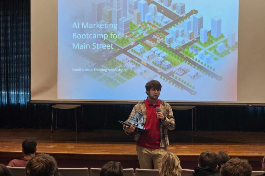 Small Business AI Lunch & Learn Connects TU Students and the Seneca County Community