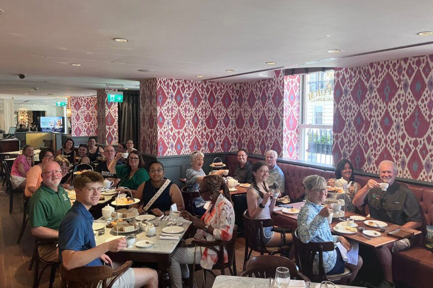 TU Travelers at Afternoon Tea