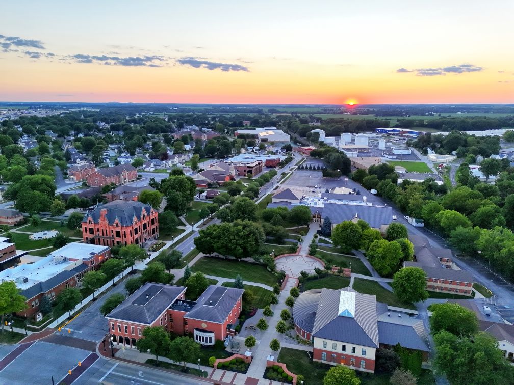 Campus sunset