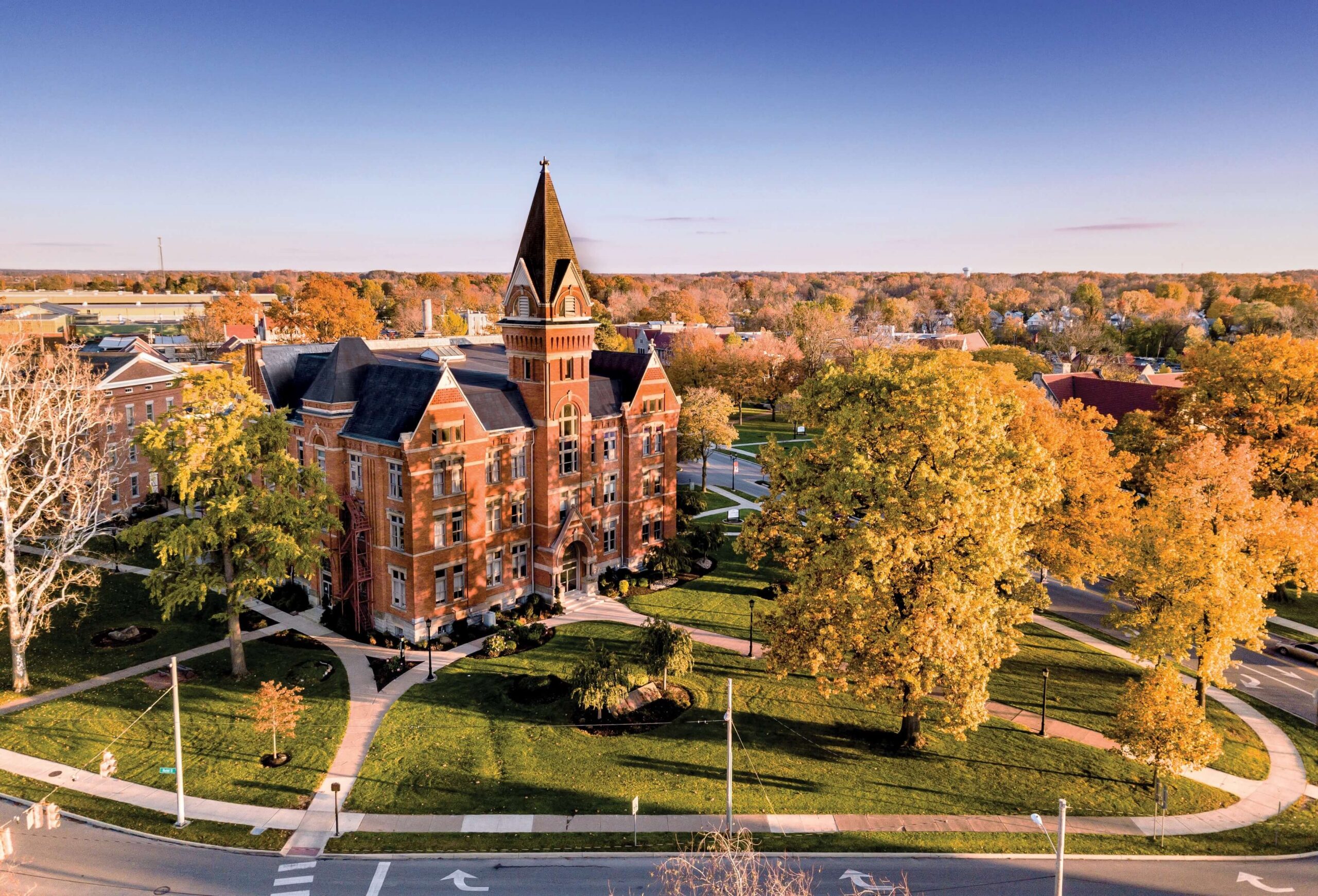 aerial view of heidelberg campus