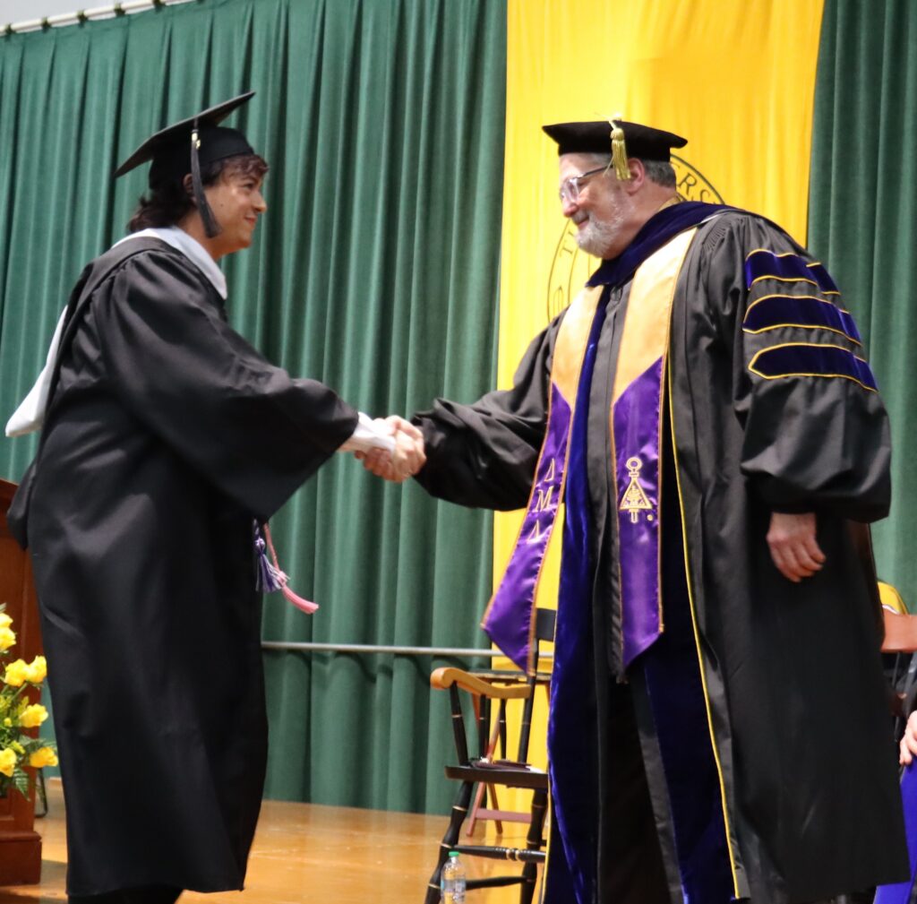 Dr. Holbrook at Commencement