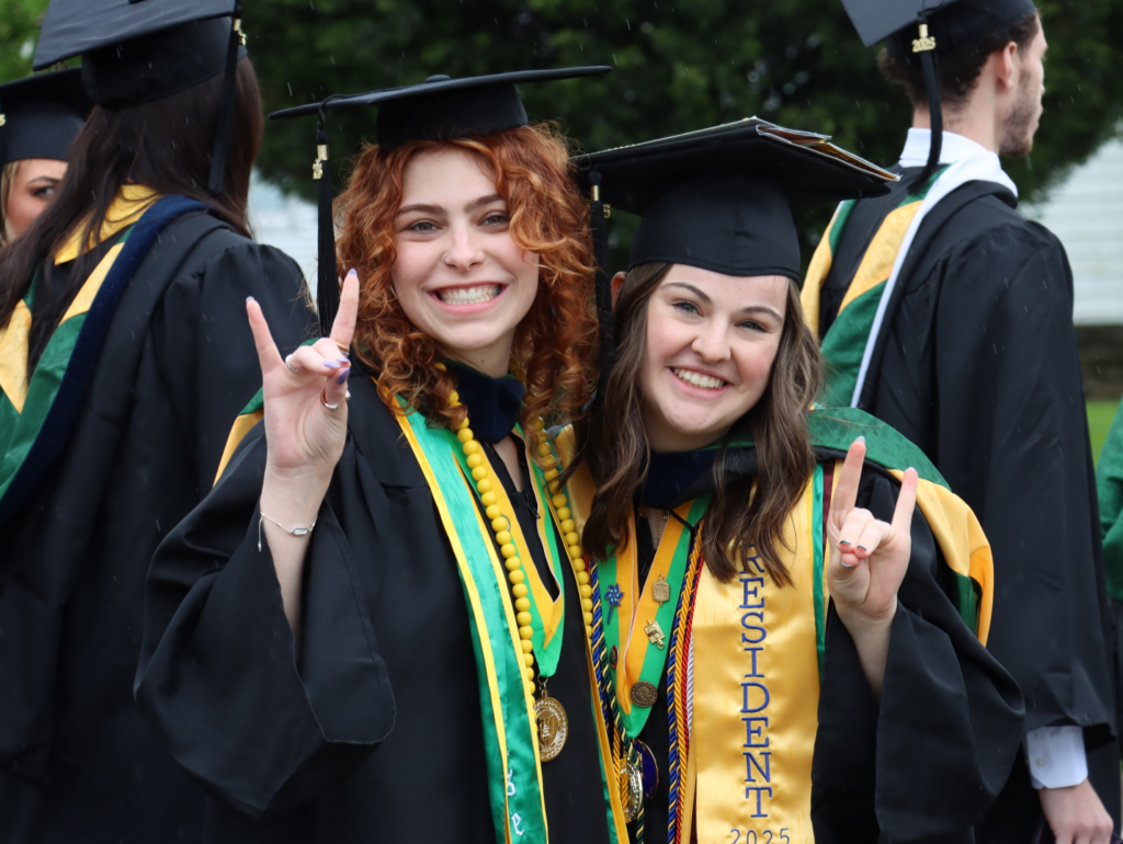 Photo of students graduating