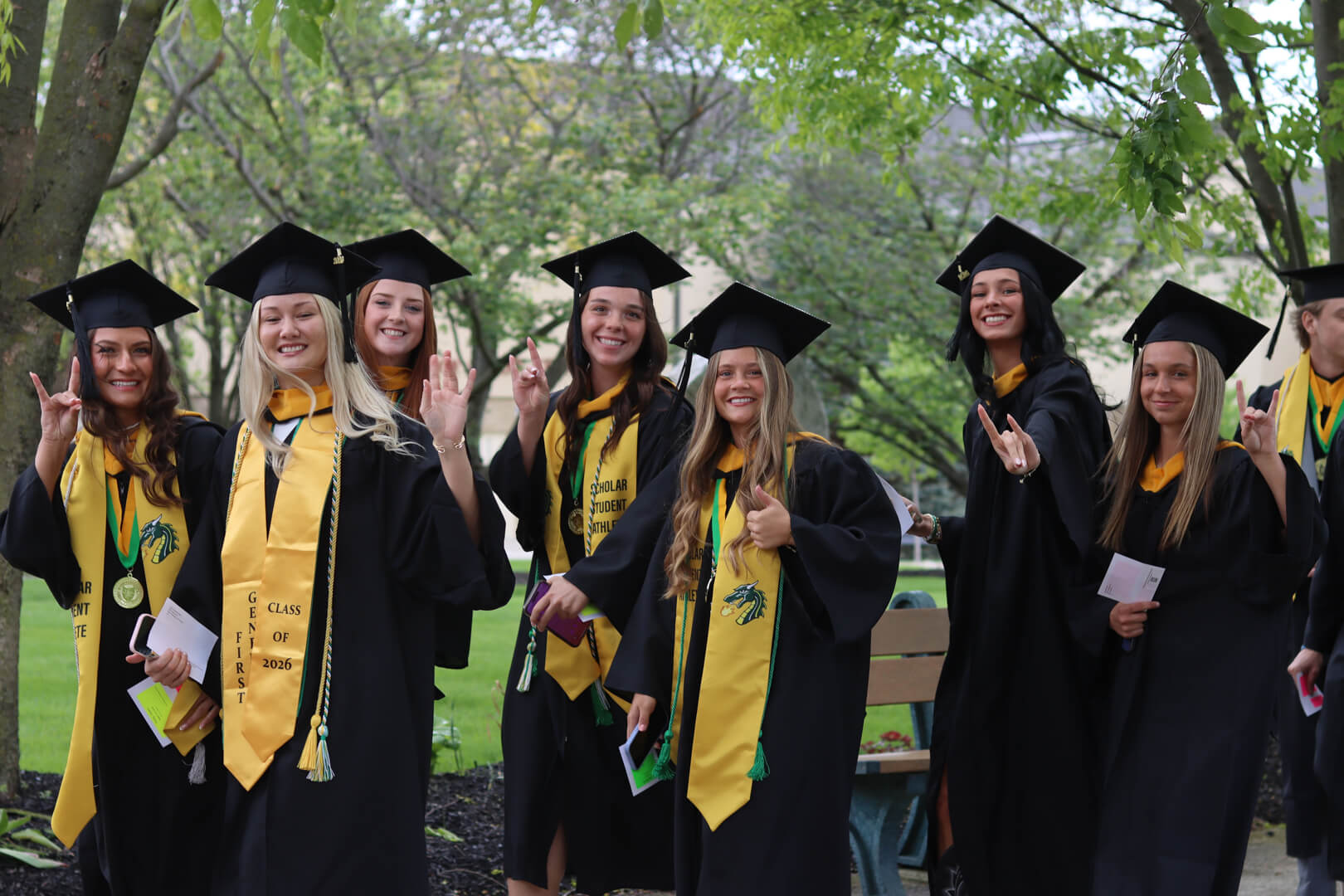 graduation procession walk