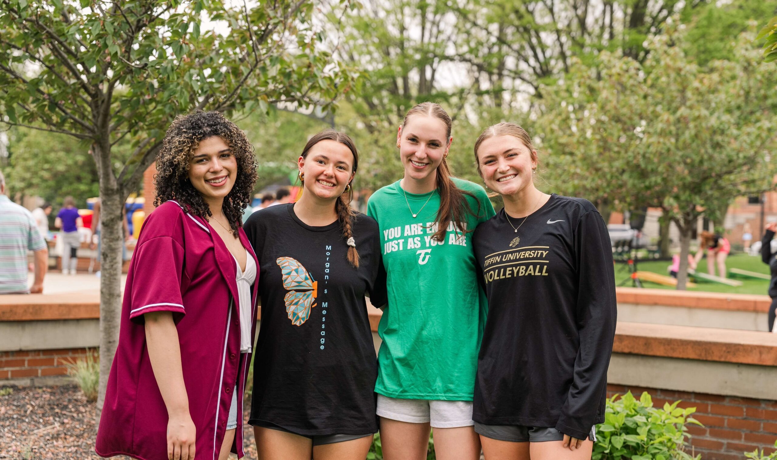 group of students posing for photo