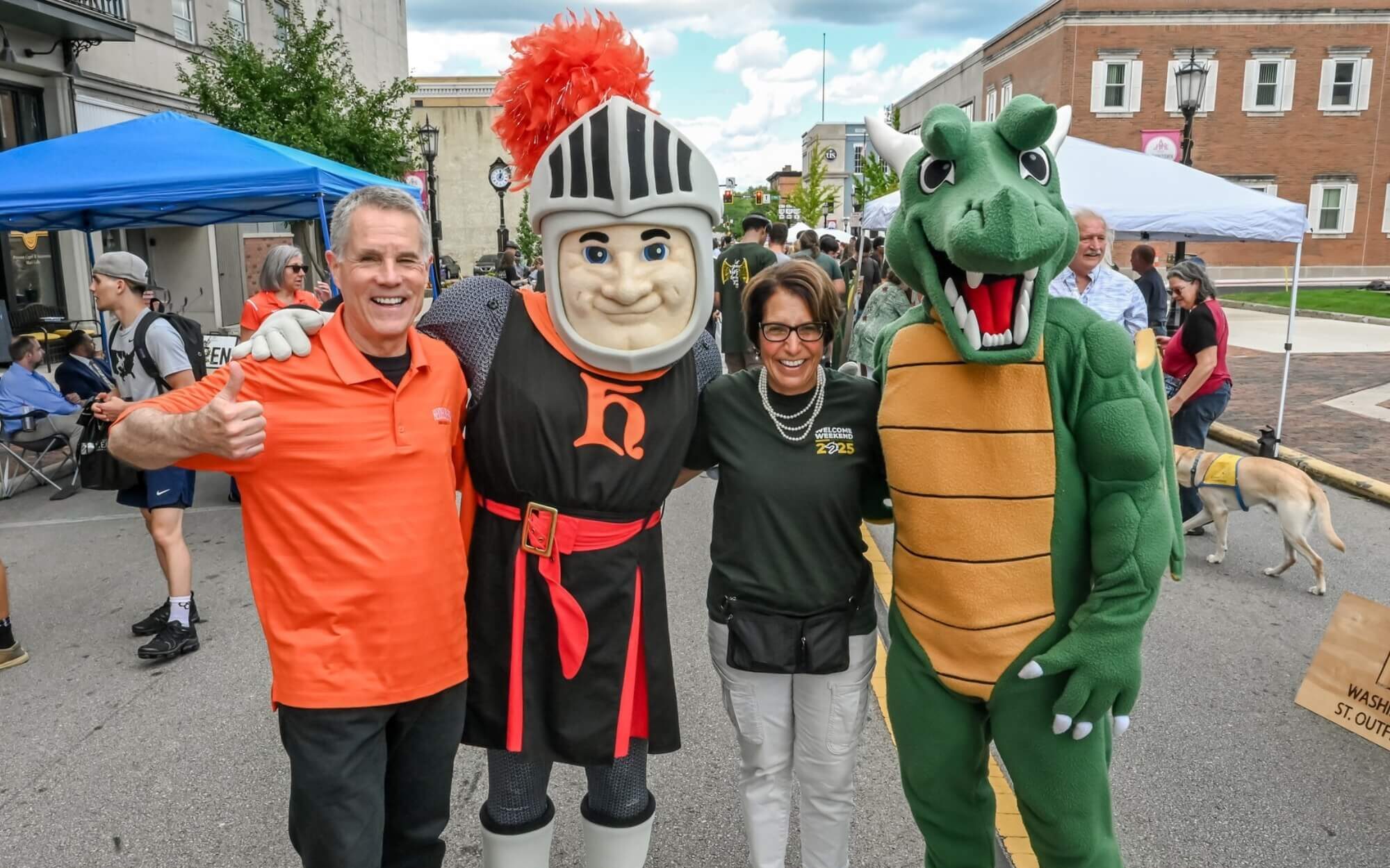 presidents and mascots of HU and TU