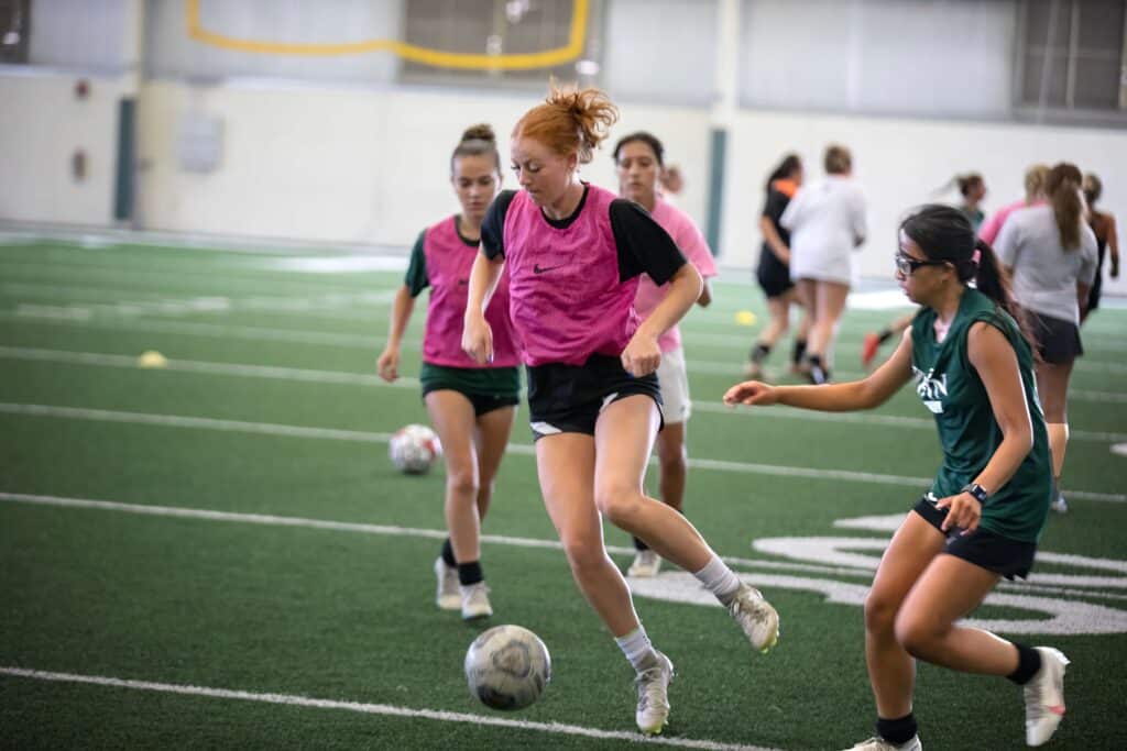 soccer practice at heminger
