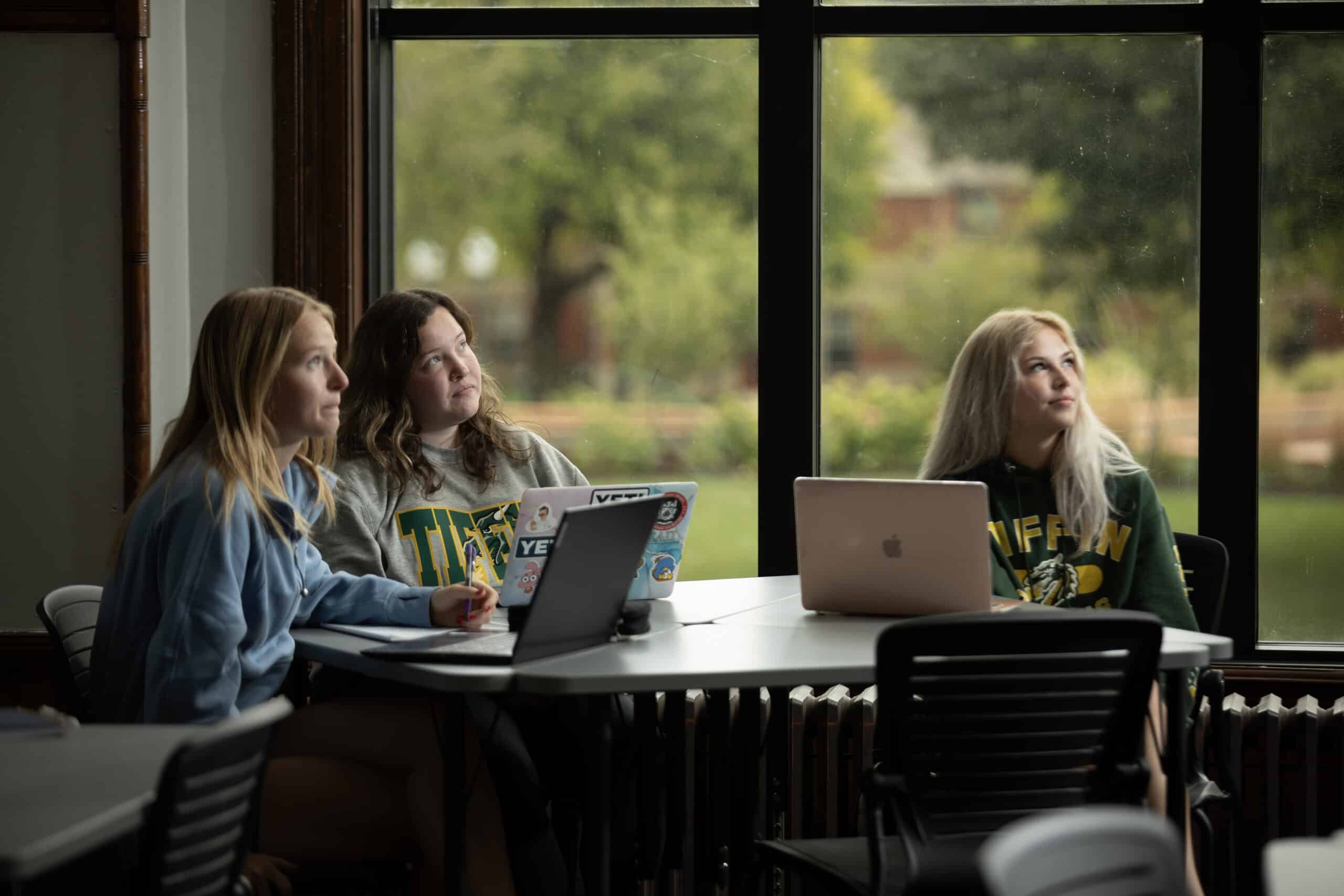 students in main classroom