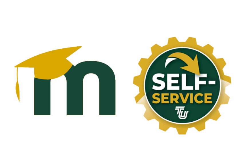 moodle and self service logos